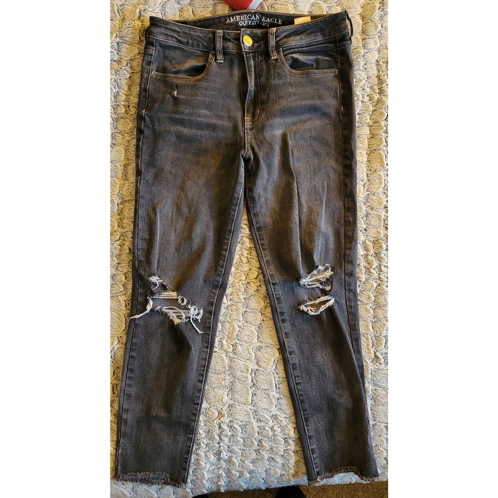 American Eagle Hi-Rise Jegging Crop, Size 8